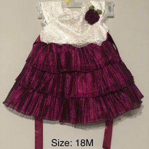 Girls Dress Maroon